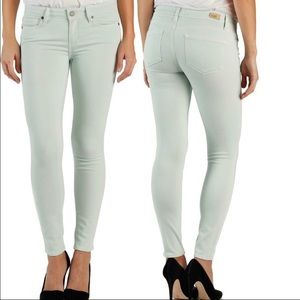 Paige Mojito Mint Verdugo Ankle Jeans Size 27
